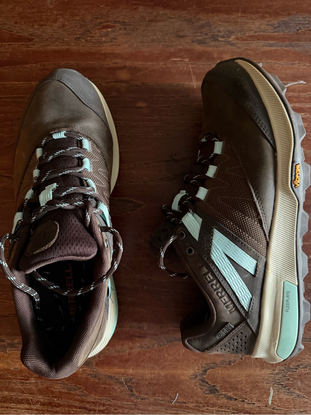 Merrell Women's Brown with Mint Trail Shoes